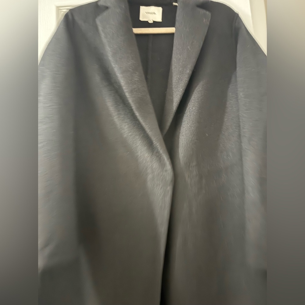 Vince Black Trench Coat - Picture 6 of 9